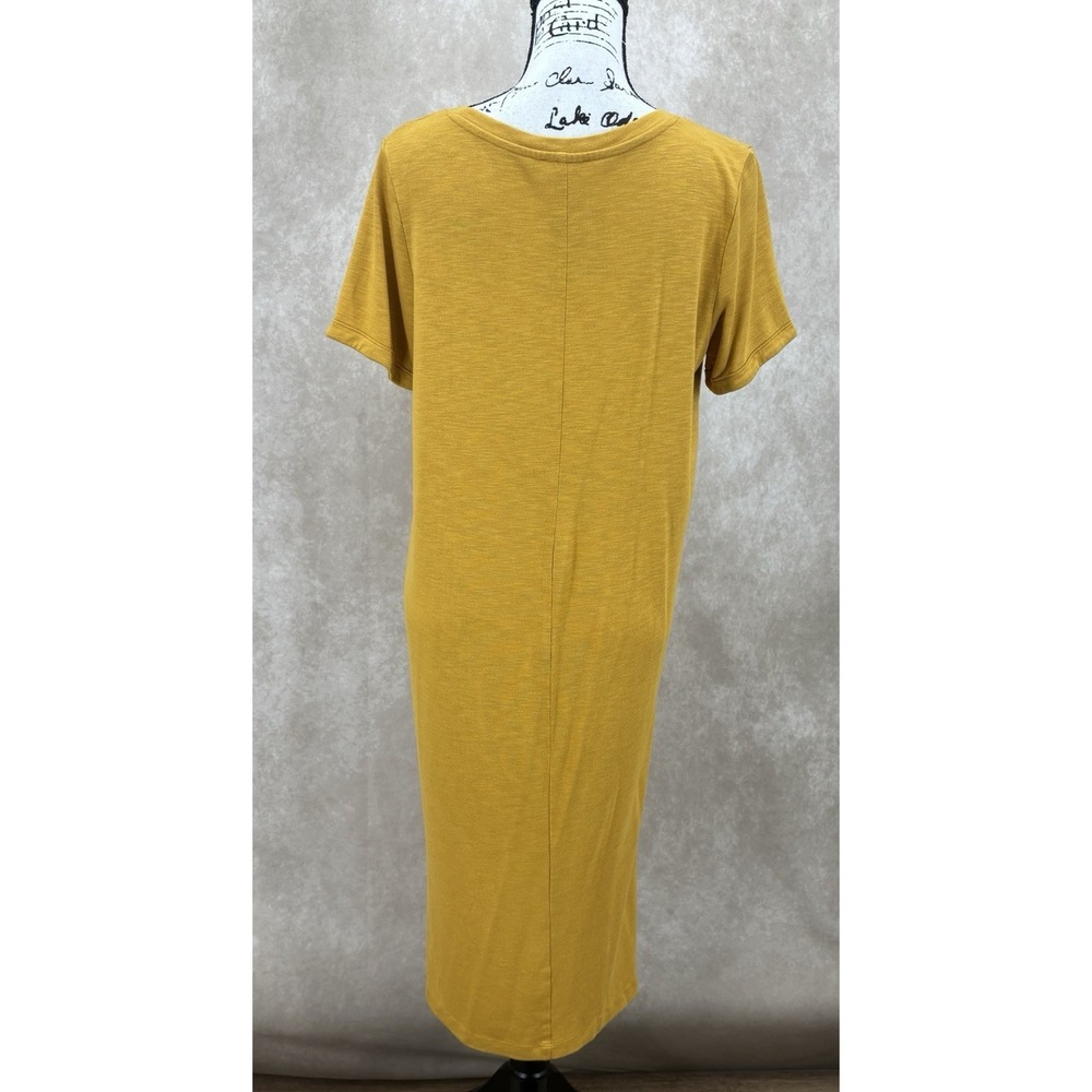 Jessica Simpson Finlee T-Shirt Dress Size Large Lot of 2 Black & Mustard Yellow - Picture 4 of 9